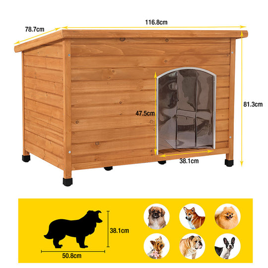 Aivituvin-AIRUK76 Outdoor Heavy Duty Dog Crates House| Anti-Chewing Door