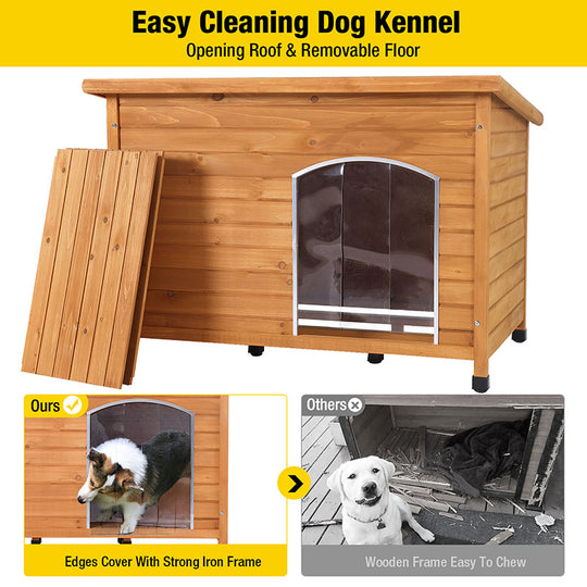 Aivituvin-AIRUK76 Outdoor Heavy Duty Dog Crates House| Anti-Chewing Door