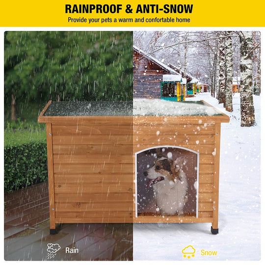 Aivituvin-AIRUK76 Outdoor Heavy Duty Dog Crates House| Anti-Chewing Door