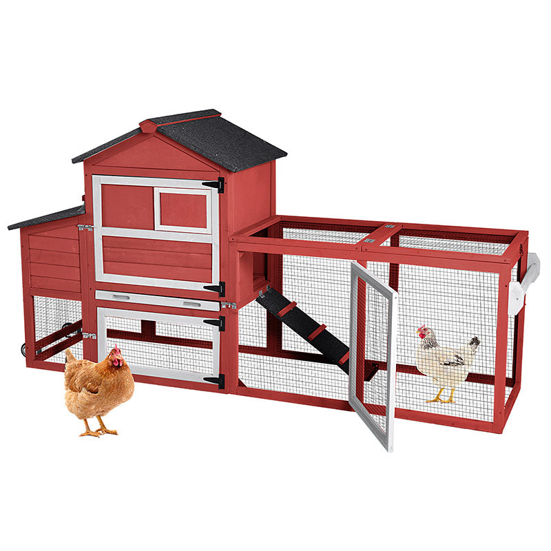 Aivituvin-AIR72-UK Mobile Chicken Tractor for 2-3 Chickens( Inner Space 12.33ft²)
