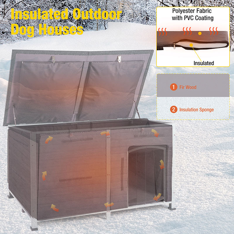 Aivituvin-AIR63/64-IN Extra Large Insulated Dog House| Soft Liner Inside