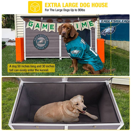 Aivituvin-AIR63/64-IN Extra Large Insulated Dog House| Soft Liner Inside