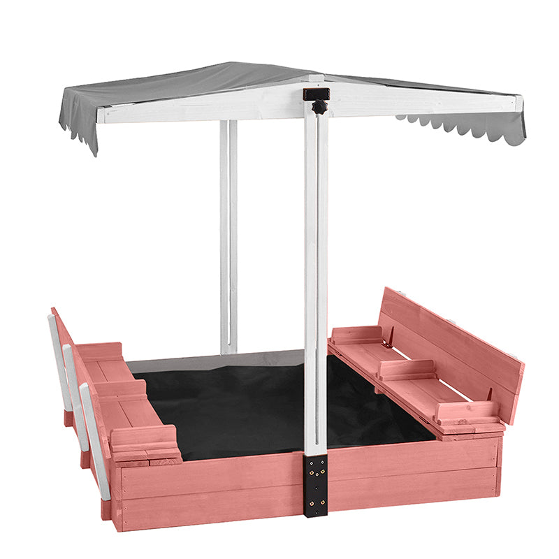 Aivituvin-GUT05/08-UK Kids Sandbox With Cover and Bench