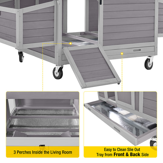 AIR67-Aivituvin Large Chicken Tractor for 2-4 Chickens