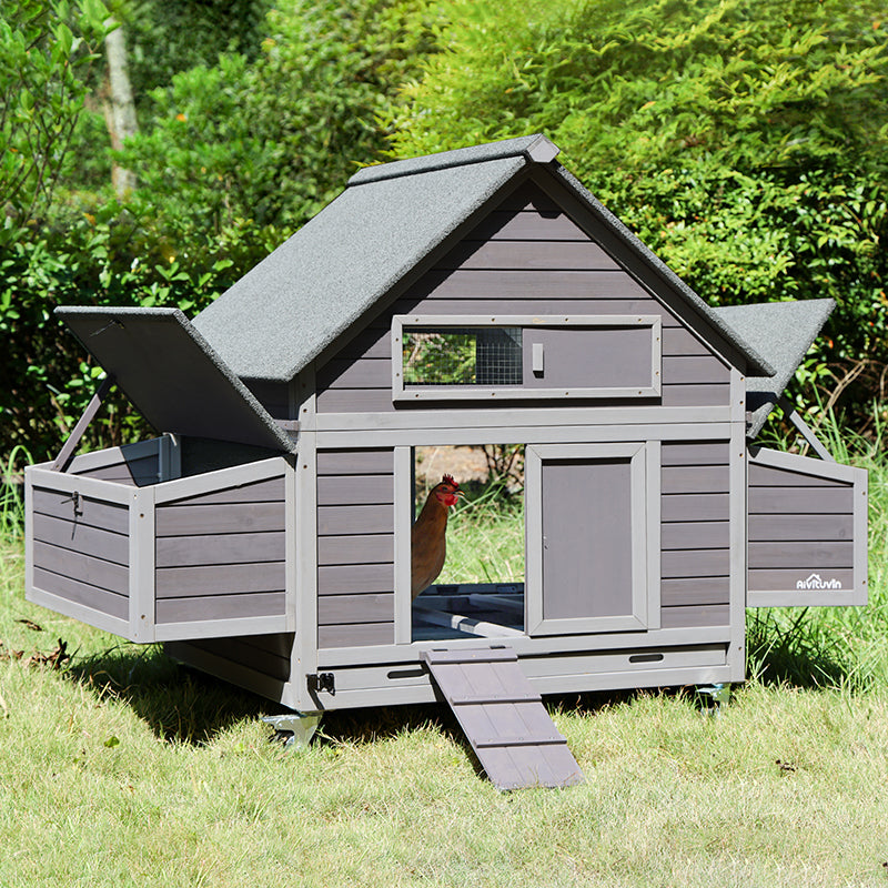 AIR67-Aivituvin Large Chicken Tractor for 2-4 Chickens