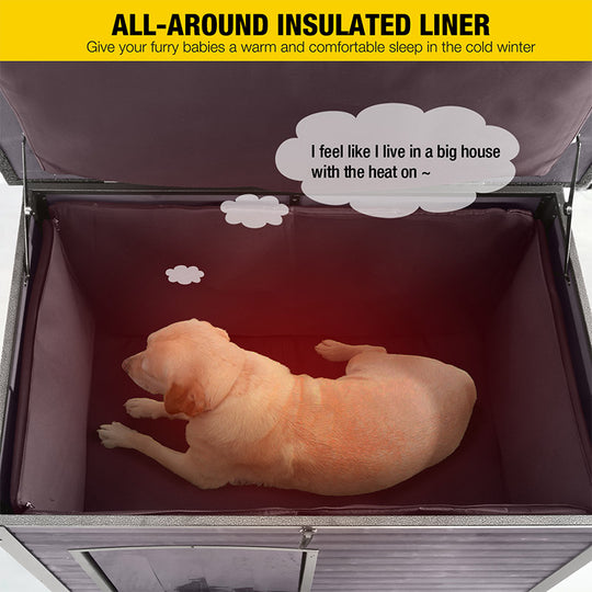 Aivituvin-AIR73/74-IN Medium Insulated Outdoor Dog House| Liner Inside