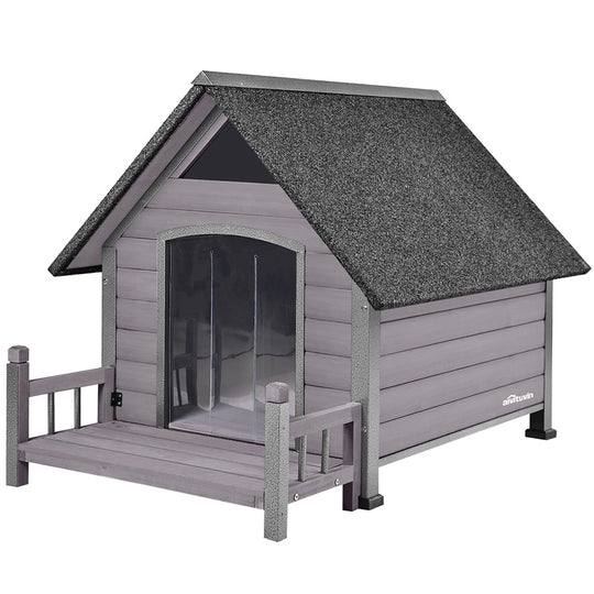 Aivituvin-AIR80 Outdoor Dog House with Porch| Strong Iron Frame