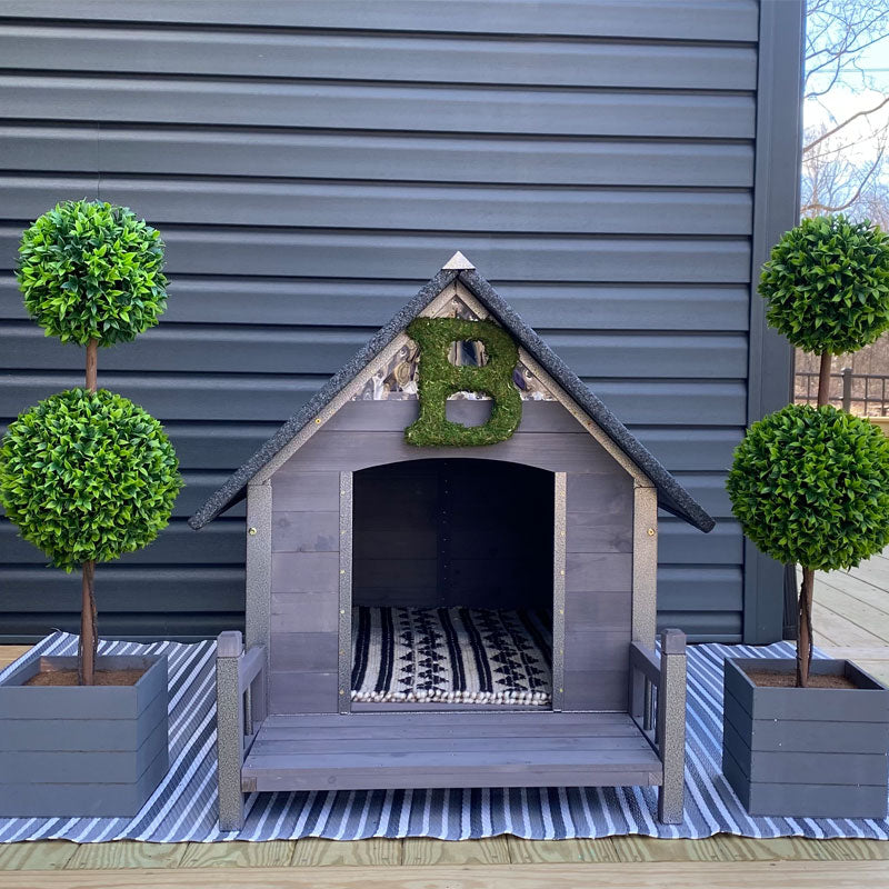 Aivituvin-AIR80 Outdoor Dog House with Porch| Strong Iron Frame