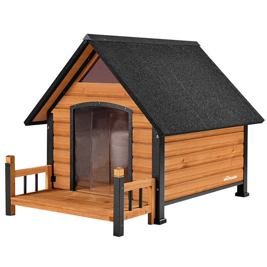 Aivituvin-AIR80 Outdoor Dog House with Porch| Strong Iron Frame